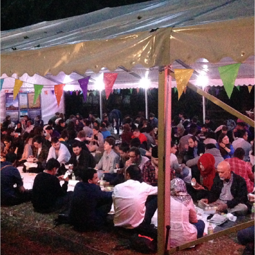 One of the frst Open Ifars at the beginning of Ramadan Tent Project in 2013