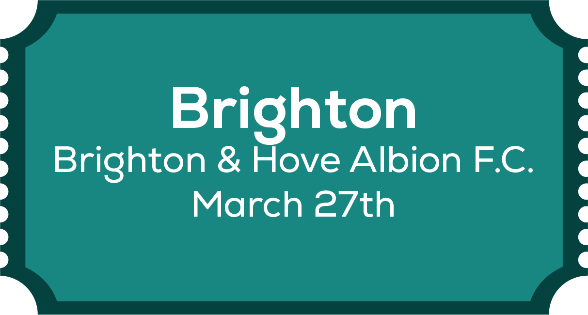 Brighton is written with quote.
