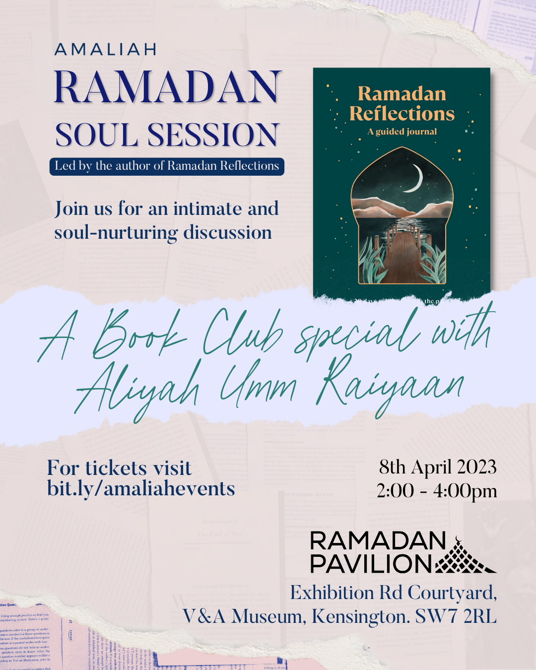 Amaliah Ramadan Soul Sessions is written with a quote.