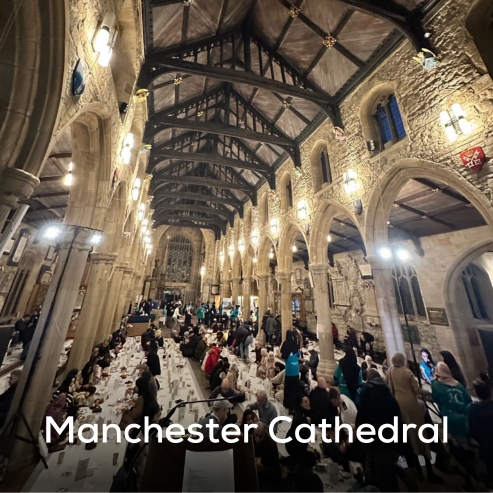First ever Open Ifar at Manchester Cathedral where over 1000 people gathered to break fast during Ramadan 2023.
